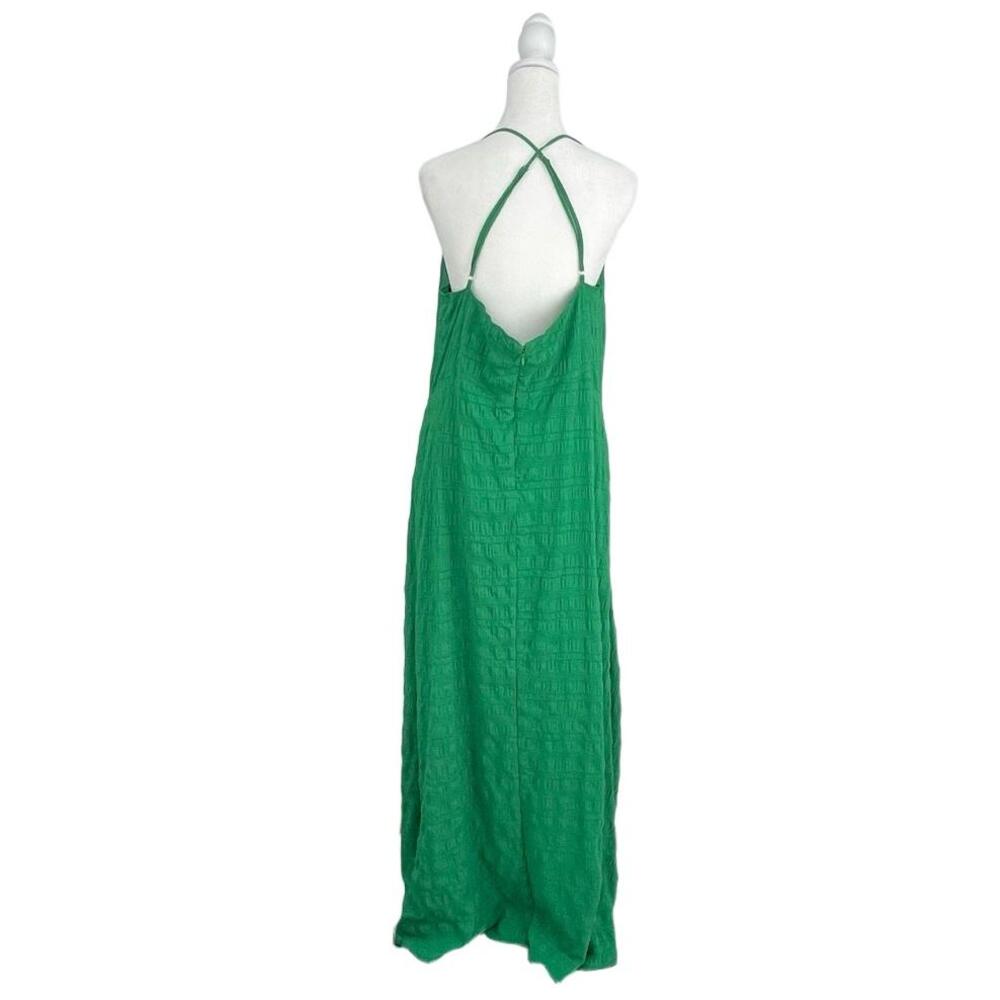 Showpo Resort Wear Emerald Green Cutout Quiet Luxury Floor Length Maxi Dress 12 - Picture 6 of 9